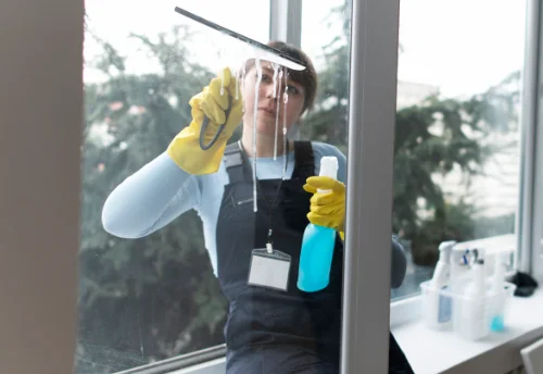 Nettoyage de vitres intérieures et extérieures à la Celle-Guenand